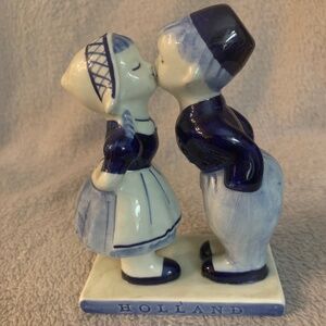 Delph hand painted figurine.